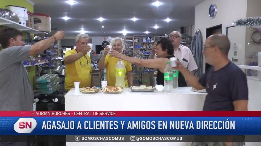 Brindis de apertura — Central de Service Chascomús en Canal SN